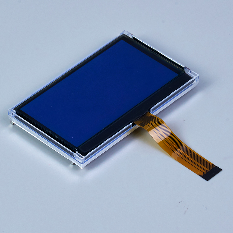 Customized STN Blue/Negative/Transmissive 128x64 LCD Module with LED Backligh
