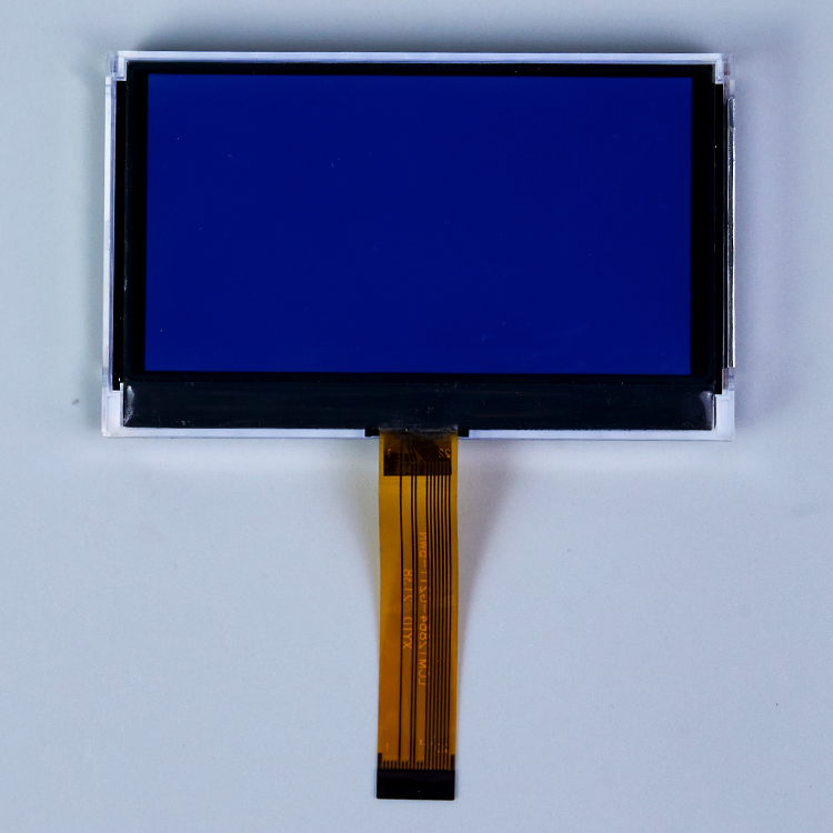 Customized STN Blue/Negative/Transmissive 128x64 LCD Module with LED Backligh